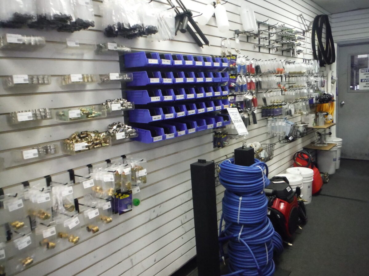 Wall of in stock pats