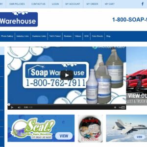 Soap Warehouse website