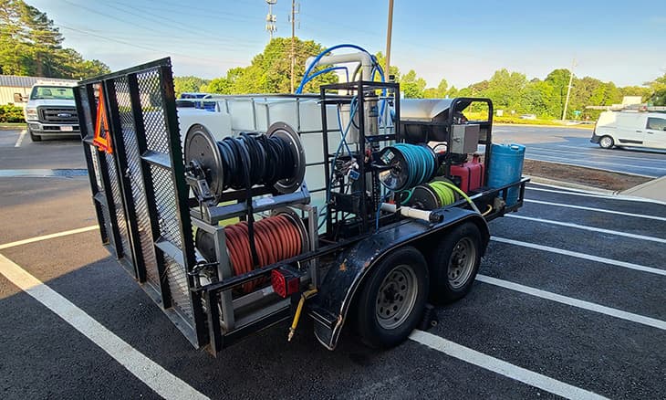 Custom-build pressure washers trailers